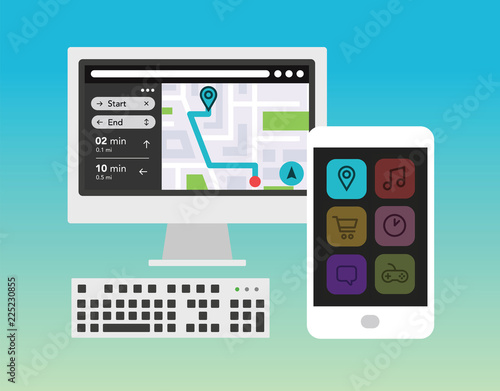 Mixed devices - desktop and tablet – GPS