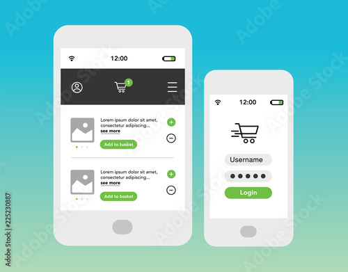Mixed devices - Tablet and smartphone - online shop