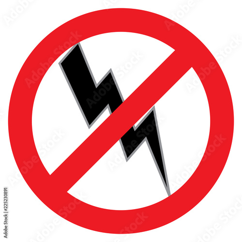 No Electricity Symbol