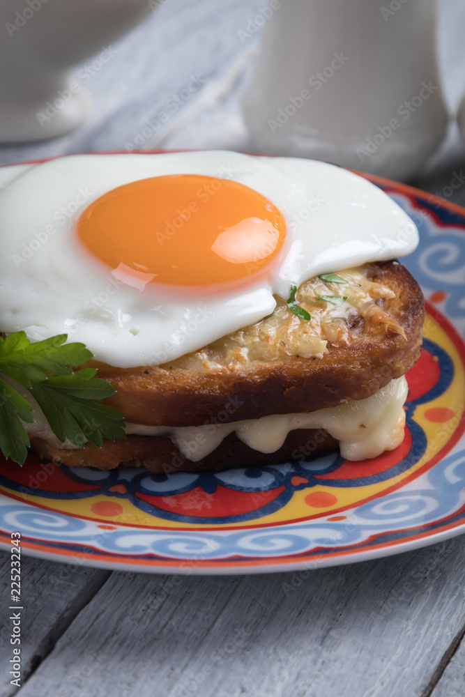 French croque madame sandwich French croque madame sandwich