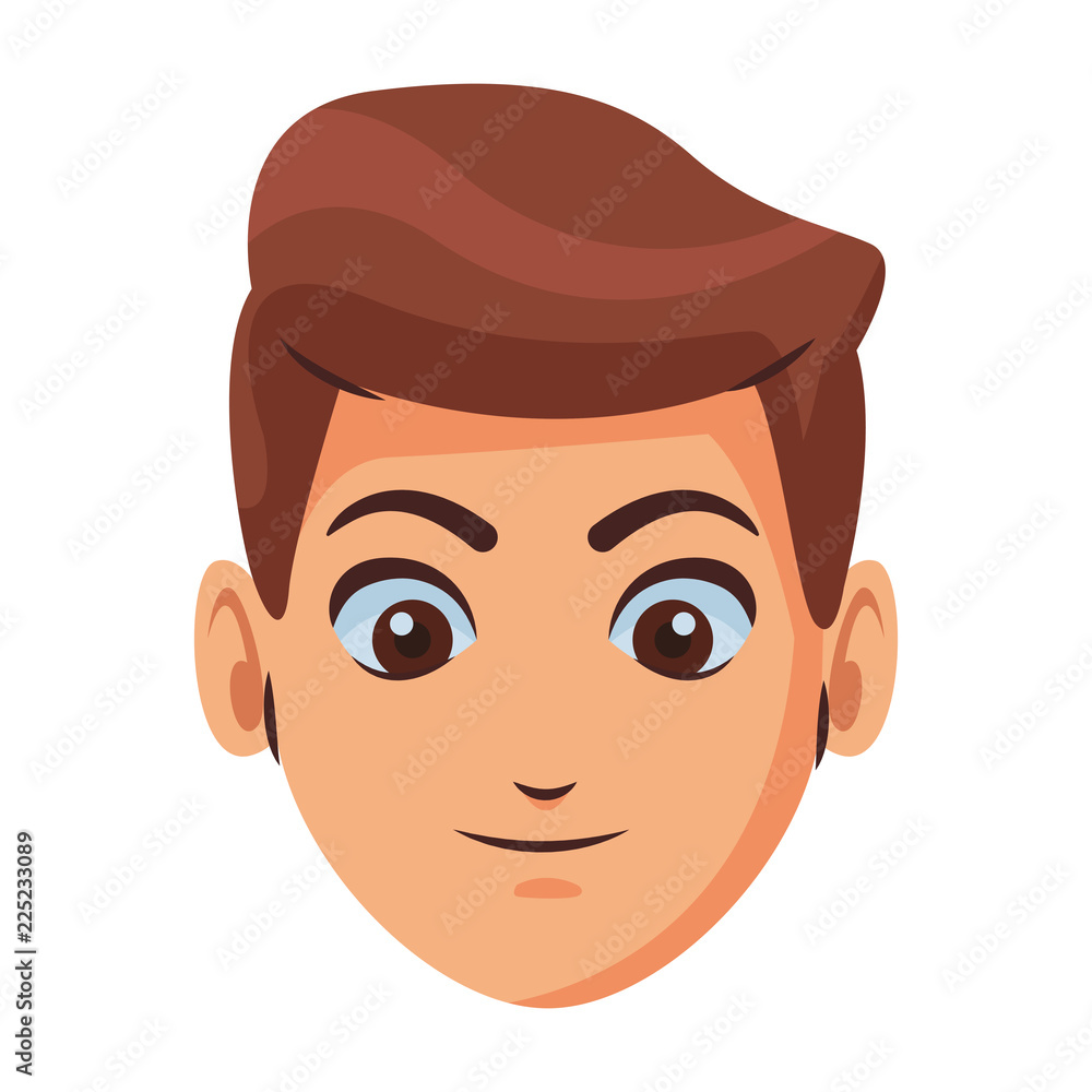 Man face cartoon Man face cartoon
