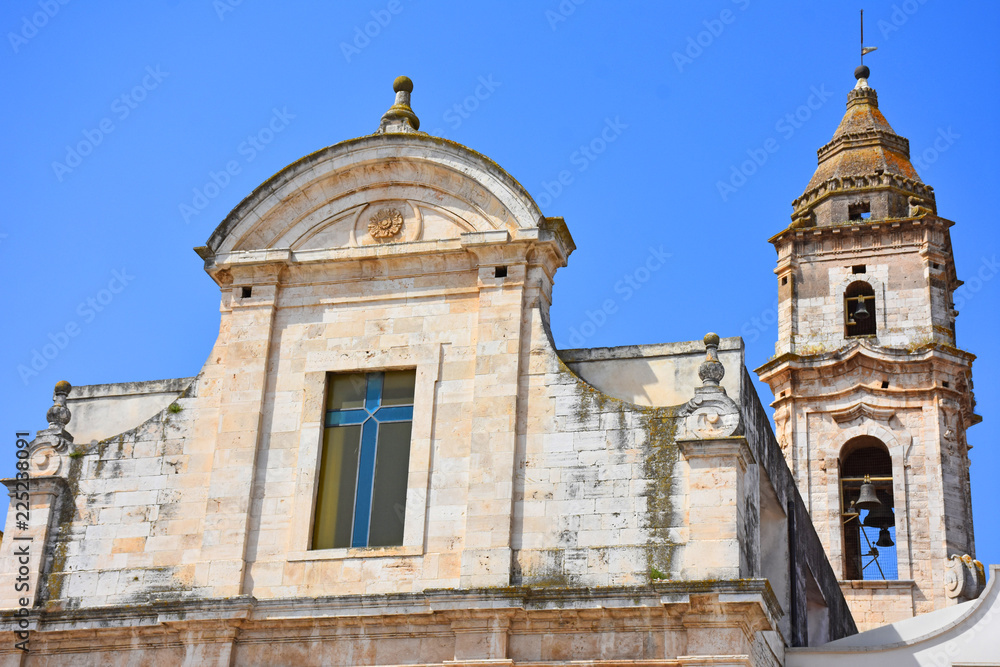 Italy, Casamassima, Church of Purgatory, view and details.