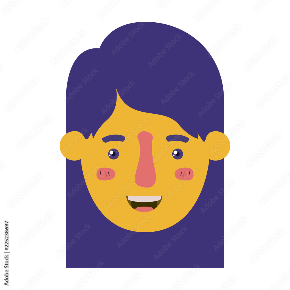 Obraz premium head of woman avatar character