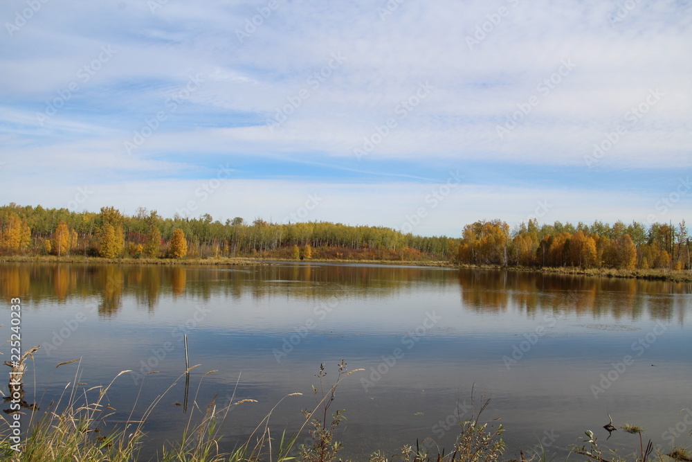 Chaging Colours On The Lake, Elk Island National Park, Alberta