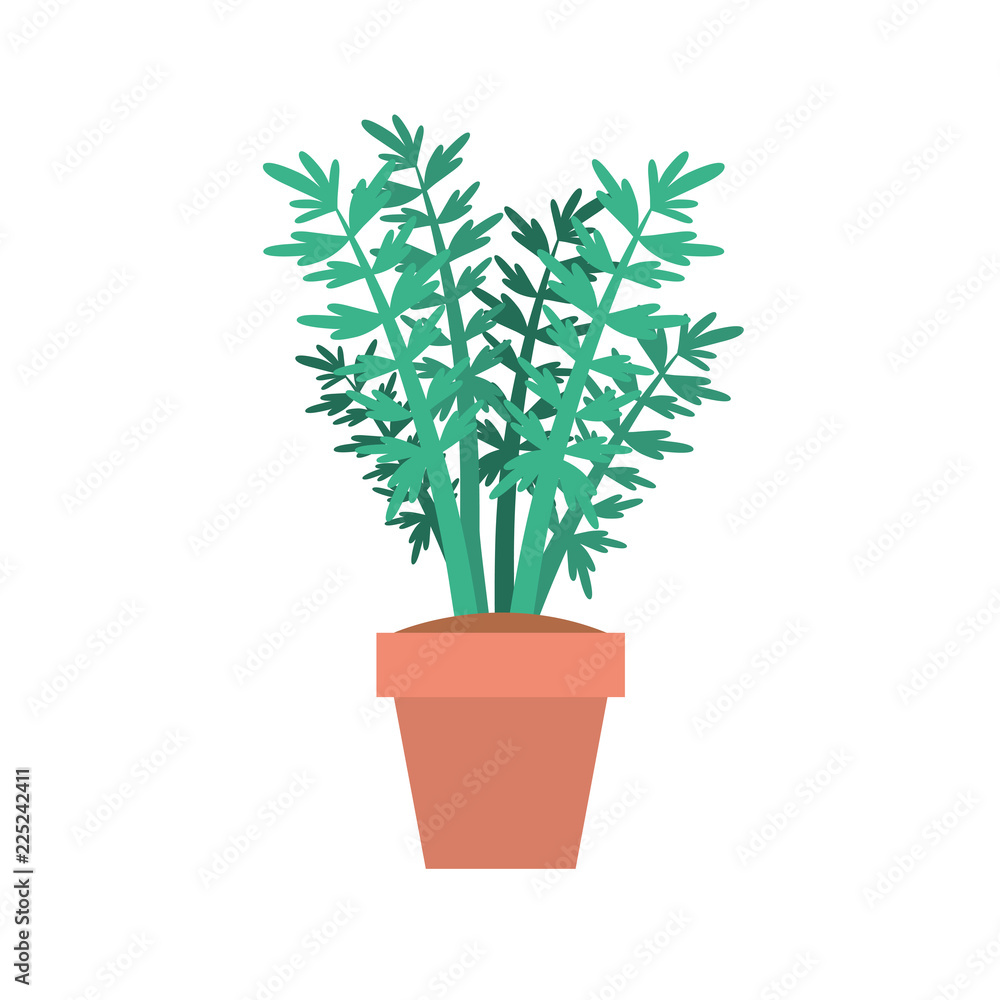 Obraz premium houseplant in pot icon