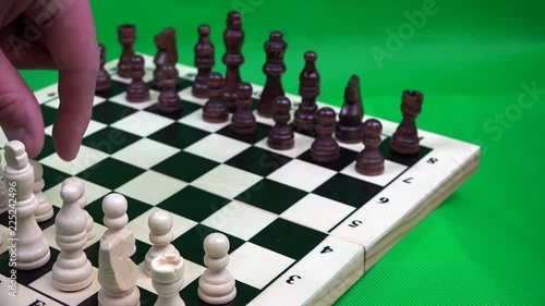 training, how and which figure to make the first move, playing chess.
