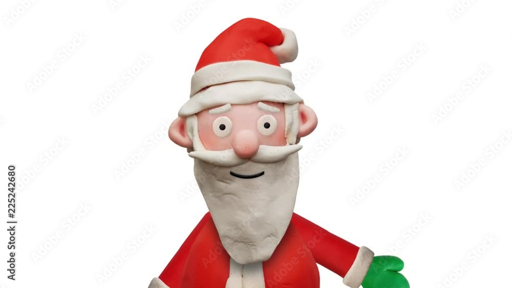 Sprechender Weihnachtsmann aus Knete – Animation Sprechender Weihnachtsmann aus Knete – Animation