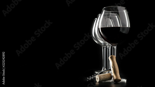 red wine in glass © Sergei