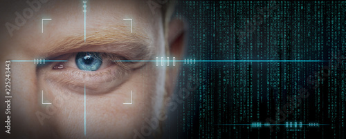 high tech biometric retina scan