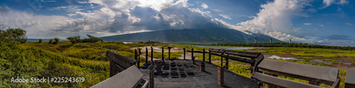 Fire damaged Kealia Coastal Boardwalk - Island of Maui, Hawaii, United States. photo