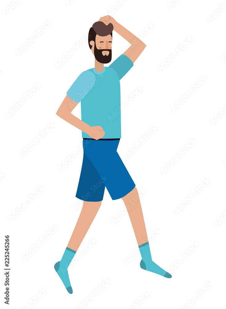 young man with sleeping pose avatar character young man with sleeping pose avatar character