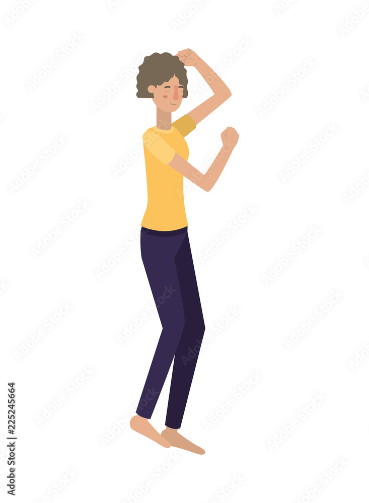 young woman with sleeping pose avatar character young woman with sleeping pose avatar character