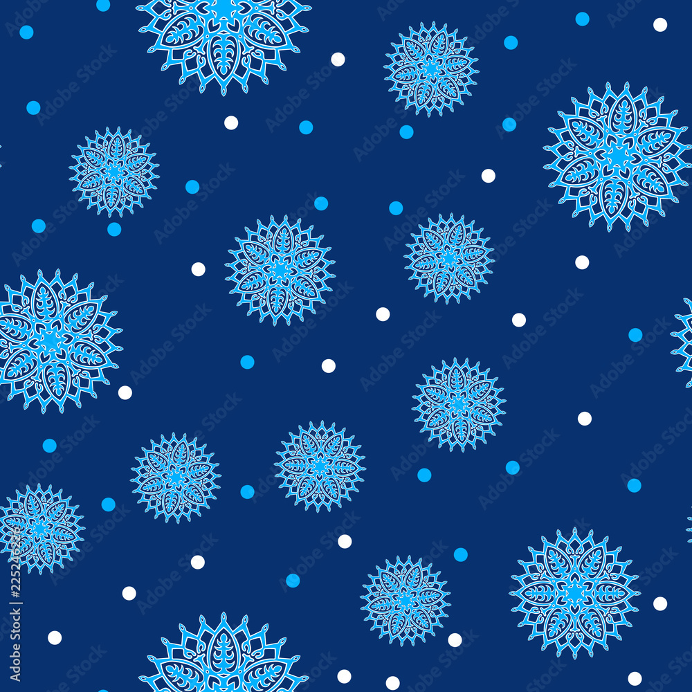seamless random background of snowflakes seamless random background of snowflakes