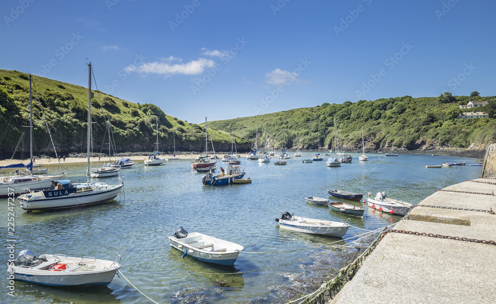Solva Harbour at Bright Summer Day