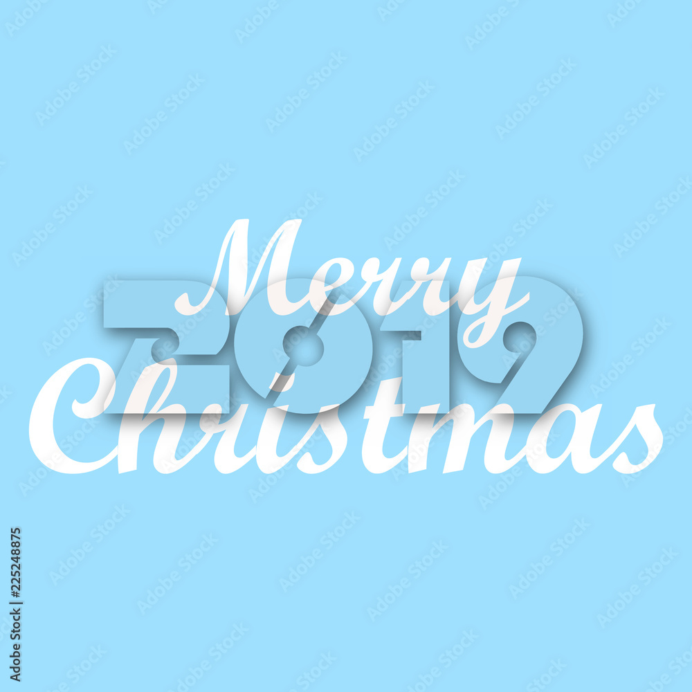 Merry Christmas background with snow flakes. Vector Merry Christmas background with snow flakes. Vector