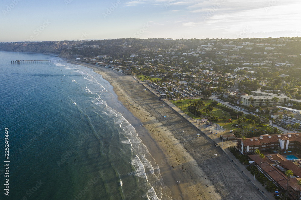 La Jolla Beach California Coastline Aerial Photo