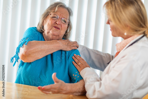 Senior Adult Woman Talking ...