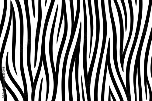 Zebra skin seamless background on vector graphic art.