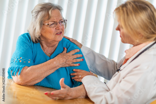 Senior Adult Woman Talking ...