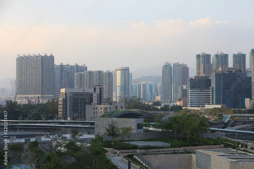 Skyline of Kowloon Peninsula, Hong Kong