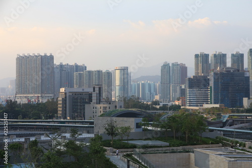 Fototapeta Naklejka Na Ścianę i Meble -  Skyline of Kowloon Peninsula, Hong Kong