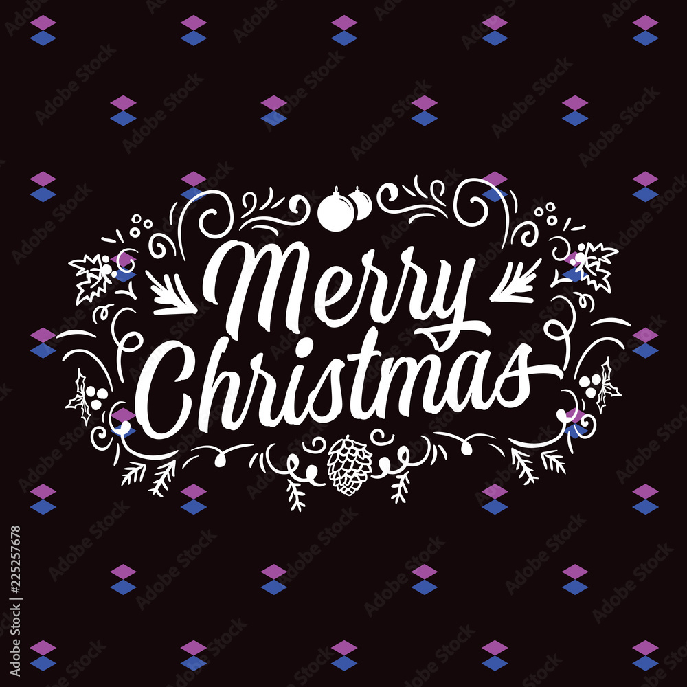 Merry Christmas typography. Merry Christmas typography.