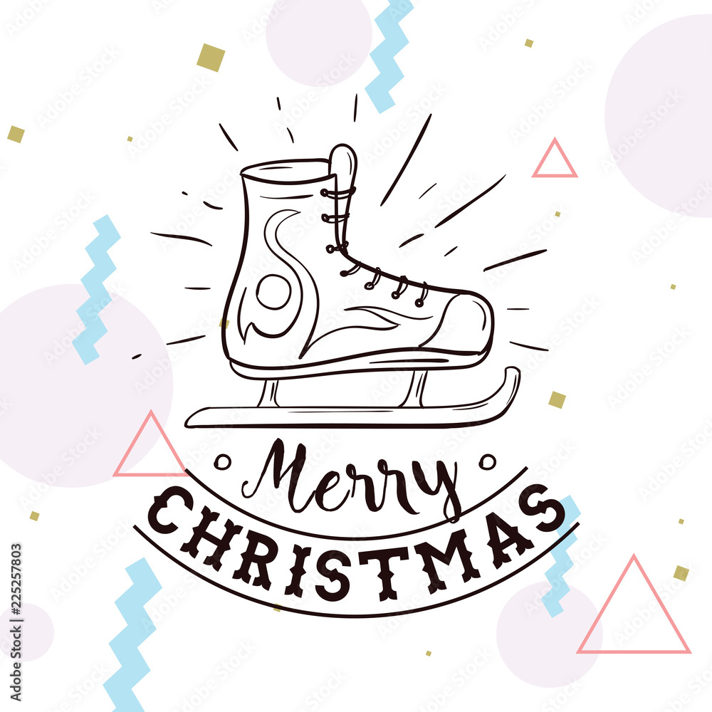 Merry Christmas typography. Merry Christmas typography.