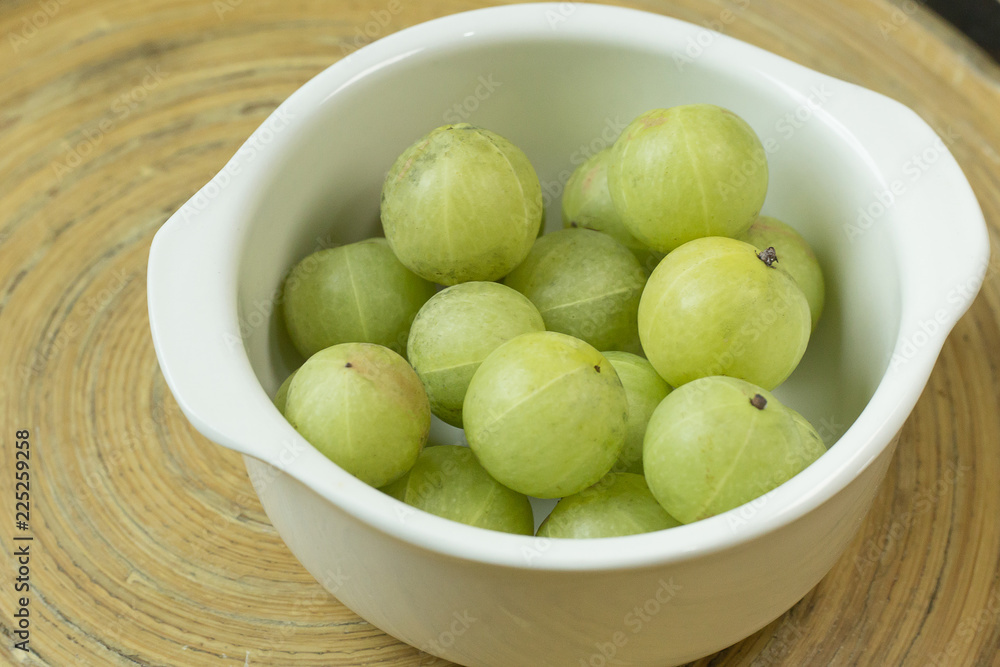 The Indian Gooseberry or Phyllanthus emblica image close up for background. The Indian Gooseberry or Phyllanthus emblica image close up for background.