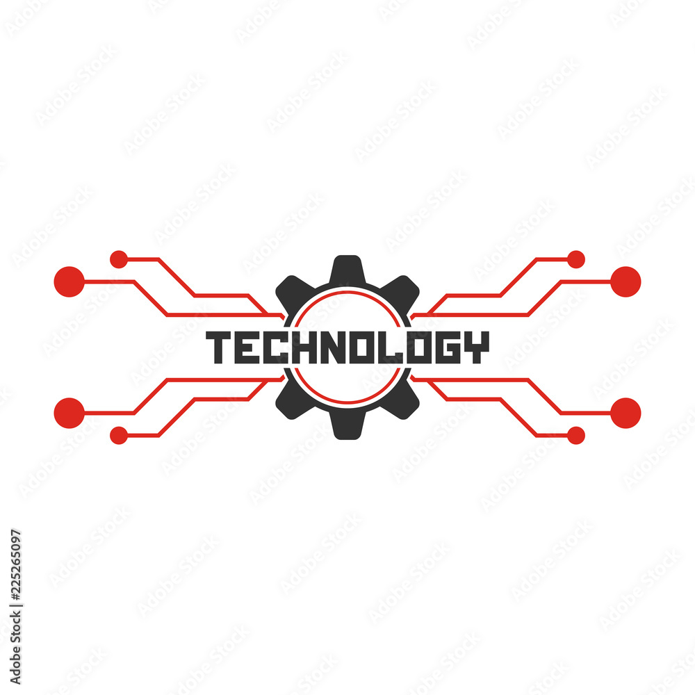 Technology logo template. Electronics icon. Technology logo template. Electronics icon.