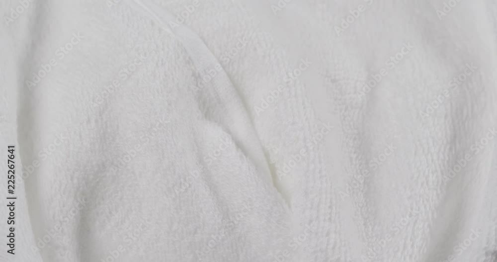 Spinning white towel Spinning white towel