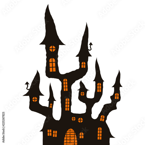 different Halloween castles