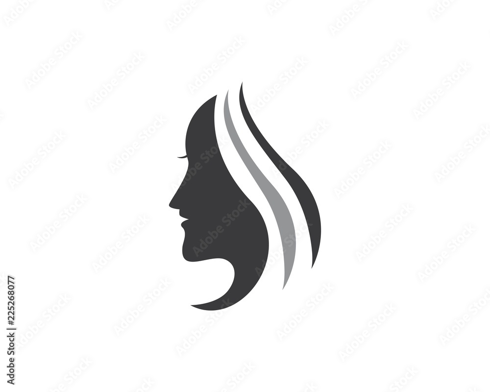 woman face silhouette character illustration