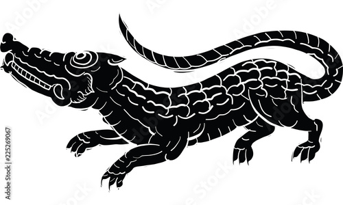 Thai tradition painting,Thai tattoo, vector