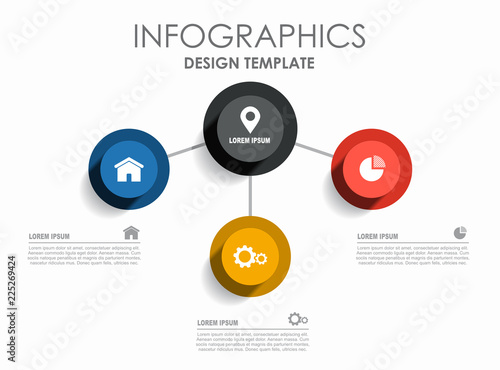 Infographic design template with place for your data. Vector illustration.