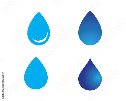 Water drop Logo Template vector