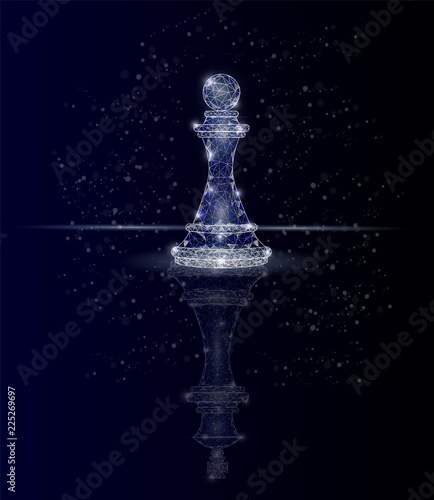 Ambition concept vector geometric polygonal art background