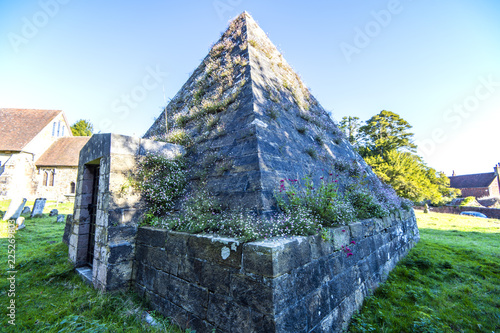 Pyramid tomb of Mad Jack Fuller (1811), Brightling Church, East Sussex, England photo