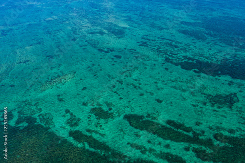 Top view of the sea