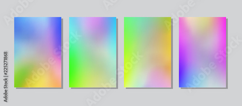 Screen gradient set with modern abstract backgrounds.