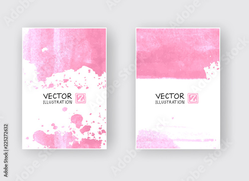 coral watercolor background. abstract color illustration eps10