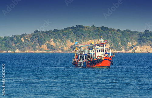 Fishing boat in the sea