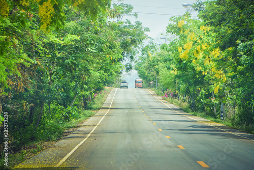 Car on the road