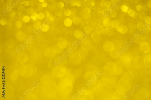 Yellow De Focused Lights Abstract 