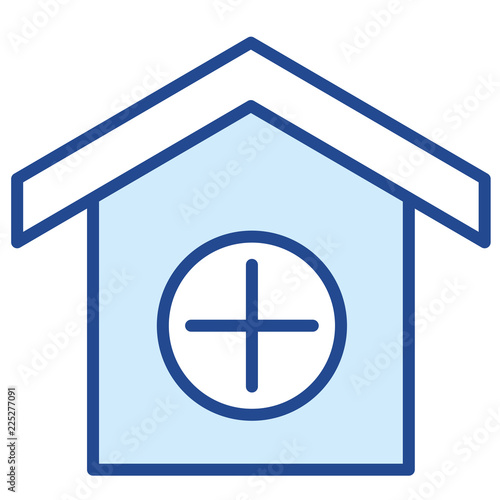 Krankenhaus Vector Icon Illustration