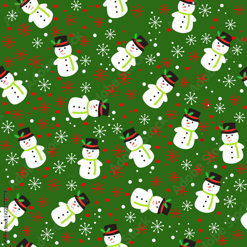 Winter seamless pattern background vector illustration © Adobe Inc.