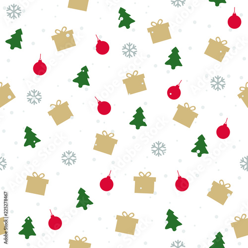 Winter seamless pattern background vector illustration