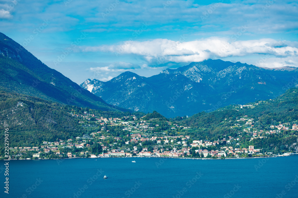 View on Menaggio on Lake Como Lecco Lombardy Italy