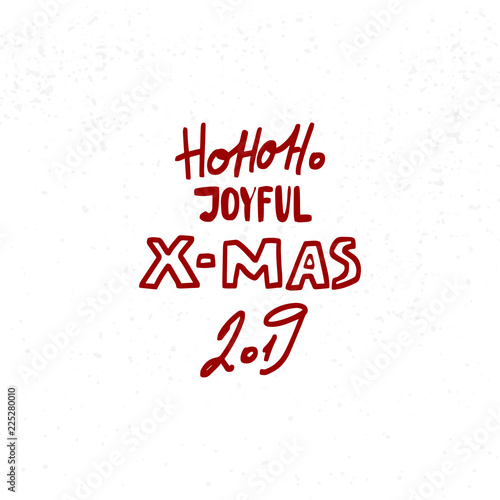 Christmas greeting cards lettering