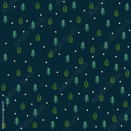 Winter seamless pattern background vector illustration