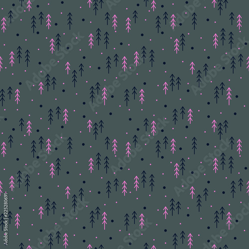 Winter seamless pattern background vector illustration